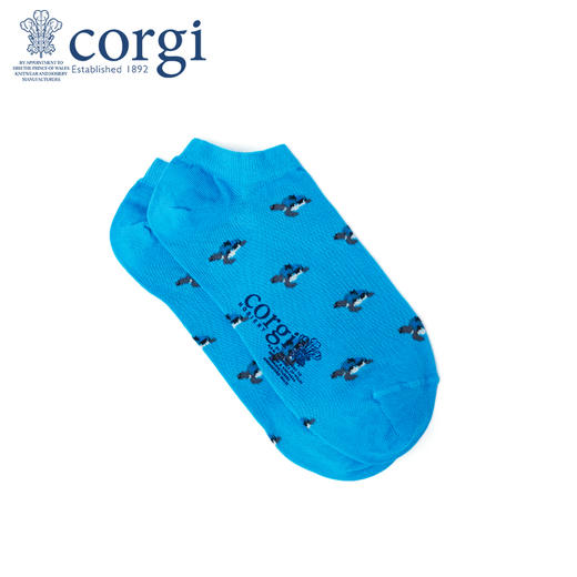 英国CORGI·夏季新款男士轻棉船袜时尚浅口休闲运动透气耐磨短袜 商品图0
