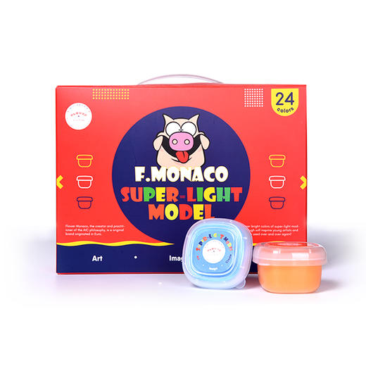 费乐.摩纳哥儿童手工超轻黏土24色礼盒装 商品图4