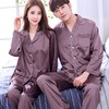 【睡衣】*情侣真丝睡衣韩版可爱冰丝女夏季长袖春秋季男士套装薄款家居秋季 商品缩略图8