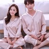 【睡衣】*情侣真丝睡衣韩版可爱冰丝女夏季长袖春秋季男士套装薄款家居秋季 商品缩略图13