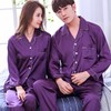 【睡衣】*情侣真丝睡衣韩版可爱冰丝女夏季长袖春秋季男士套装薄款家居秋季 商品缩略图12