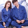 【睡衣】*情侣真丝睡衣韩版可爱冰丝女夏季长袖春秋季男士套装薄款家居秋季 商品缩略图4