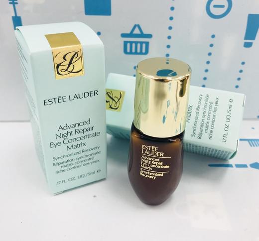 雅诗兰黛眼霜小棕瓶密集修护眼精华 小样 5ml（326231） 商品图0