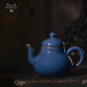 问鼎汝瓷黛蓝系列经典款梨韵壶（缺货）