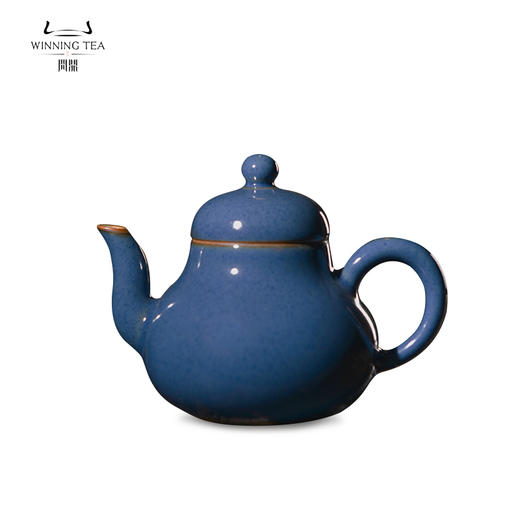 问鼎汝瓷黛蓝系列经典款梨韵壶（缺货） 商品图4