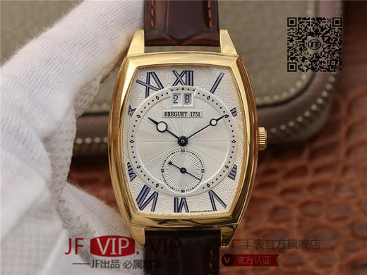 HG宝玑传承系列大日历显示腕表，别致的酒桶形表壳融合复杂功能于一身的5410，表壳外缘饰有钱币纹。 商品图0