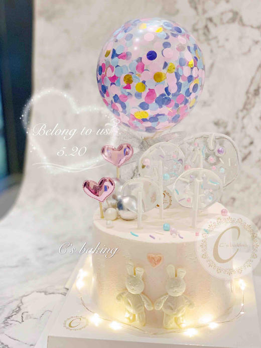 梦幻小兔兔/情侣兔 忌廉蛋糕（默认自提，收费配送请联系客服） 商品图0