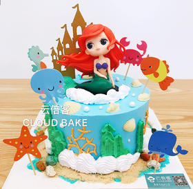 【美人鱼公主主题蛋糕】
