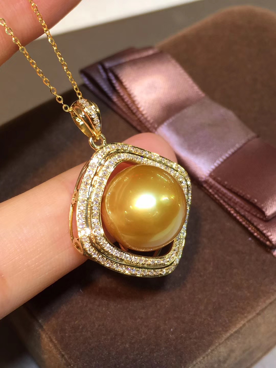 【定制】南洋金珠 吊坠