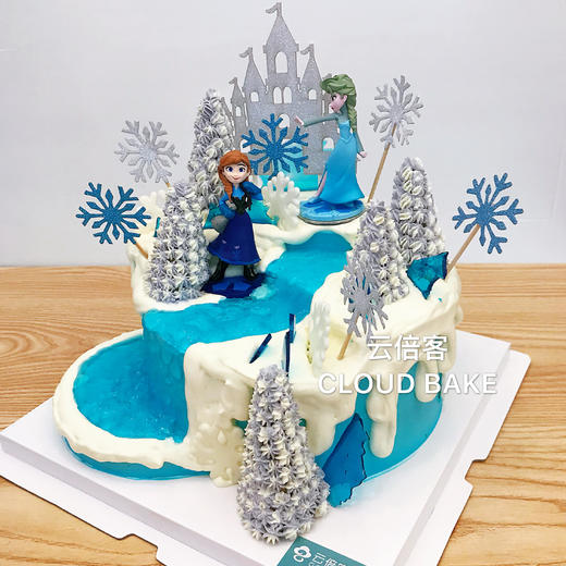 【冰雪奇缘主题蛋糕】场景款  原创设计！ 商品图7