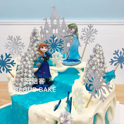 【冰雪奇缘主题蛋糕】场景款  原创设计！ 商品图8