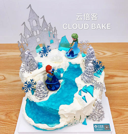 【冰雪奇缘主题蛋糕】场景款  原创设计！ 商品图4