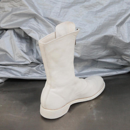 guidi310软马皮前拉链军靴白