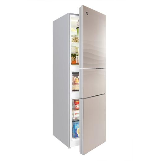 【预售】晶弘·三门冰箱 231L  BCD-231WETG/浮光金 商品图2