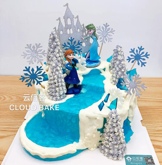 【冰雪奇缘主题蛋糕】场景款  原创设计！ 商品图5