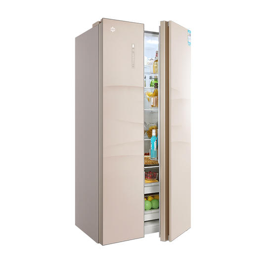 格力晶弘对开门冰箱bcd471wpdg珠光金