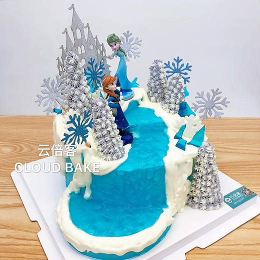 【冰雪奇缘主题蛋糕】场景款  原创设计！ 商品图6
