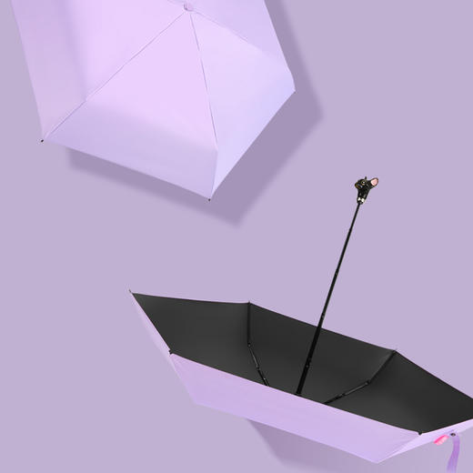 MISSRAIN创意五折伞女防晒防紫外线超轻小太阳伞女黑胶遮阳伞 商品图11