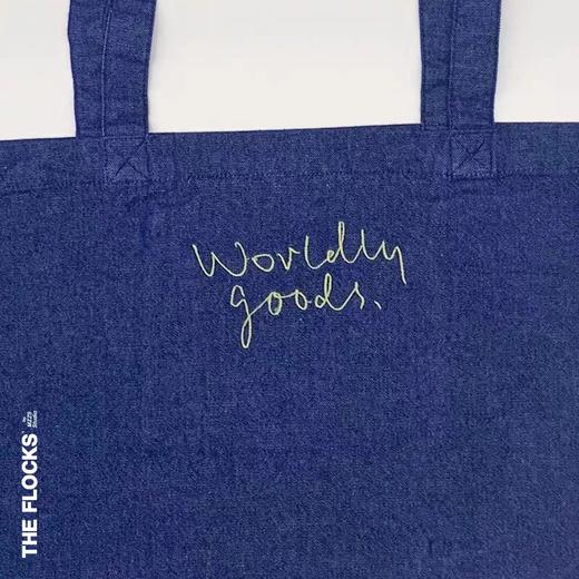 THE FLOCKS 环保购物包单肩布袋包女牛仔蓝 GZ1901001a 商品图3