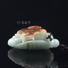 【五子登科】带皮白翡飘绿把玩件  BW301056 商品缩略图1