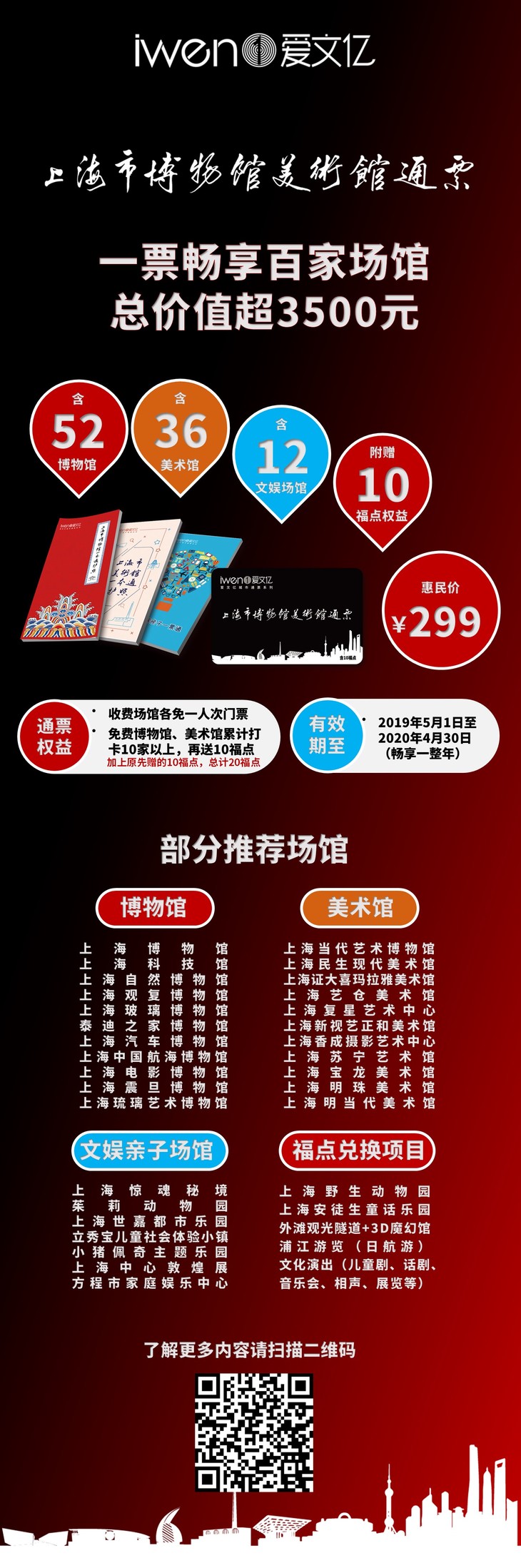 2019《上海市博物馆美术馆通票》
