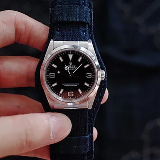 Simple Union Watch Strap Vintage Indigo Bund Strap Premium (Rolex)古布表带 商品图2