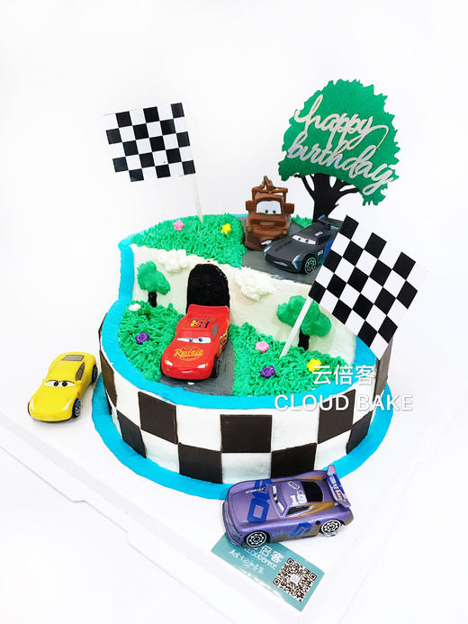 【汽车总动员场景蛋糕】普通款 商品图1