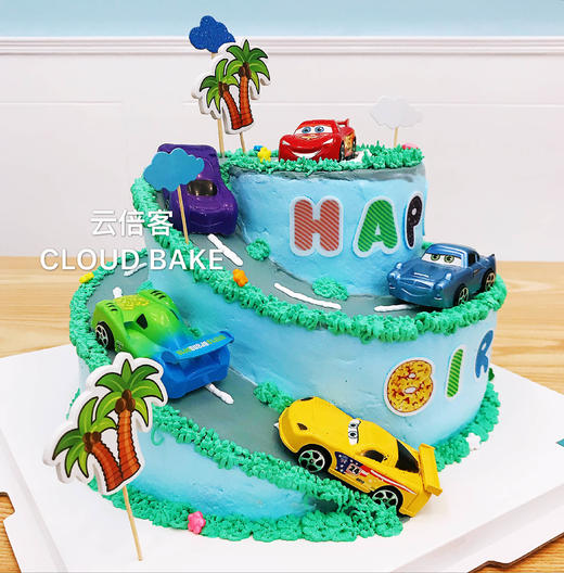 【汽车总动员场景蛋糕】10+4寸 商品图2