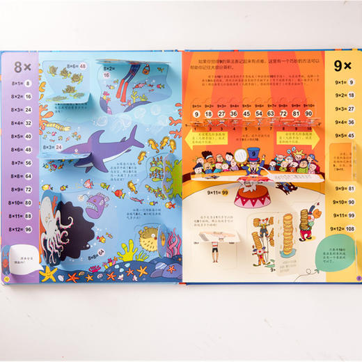 尤斯伯恩看里面·揭秘乘法表 See Inside揭秘系列图书，120多张翻页，揭秘乘法表中的规律，在互动翻翻中帮助孩子巧记乘法表 商品图5