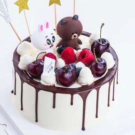 淋面奶油蛋糕/可妮兔与布朗熊的幸福生活（夹心可选
）