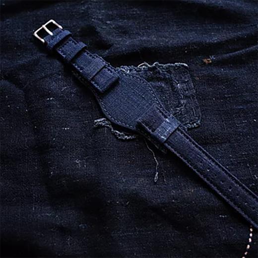 Simple Union Watch Strap Vintage Indigo Bund Strap Premium (Rolex)古布表带 商品图3