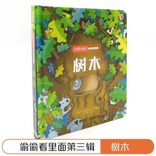 尤斯伯恩偷偷看里面·树木  接力出版社 1-4岁 英国Usborne正版授权王牌科普 经典翻翻书 商品图2