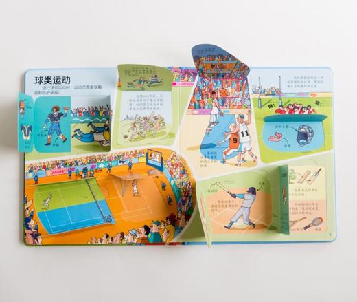 尤斯伯恩看里面（低幼版）·揭秘运动会 Look Inside揭秘系列图书，荣获英国“地理学会”银奖，60多张翻页，揭开大千世界的精彩 商品图5