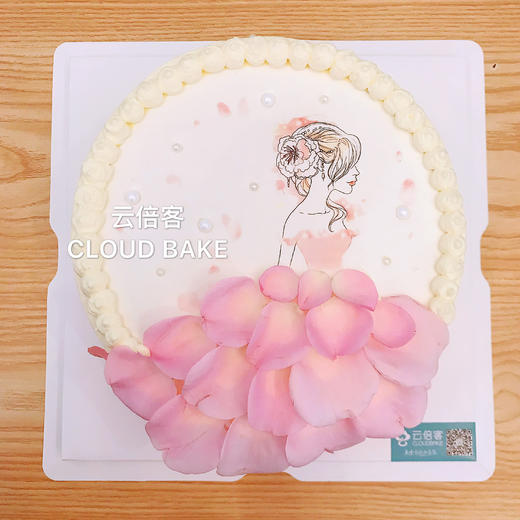 【女神系列主题蛋糕】 侧影 商品图1