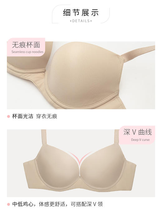 【旧款下详情页跳转新款】奶糖派2345型抹胸百搭防走光无肩带大罩杯内衣 商品图8