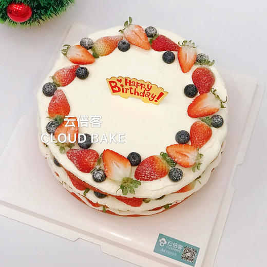 【红丝绒草莓裸蛋糕】 商品图3