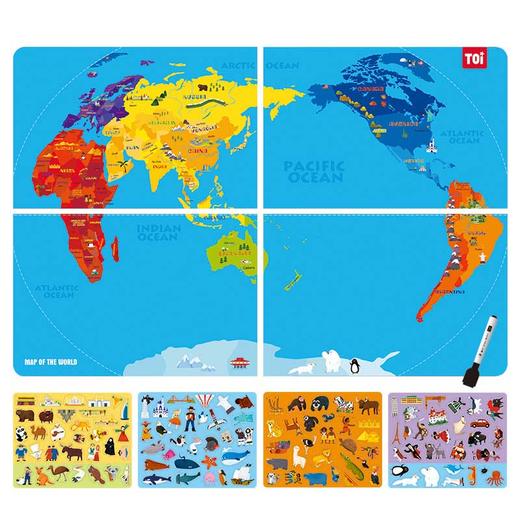 磁力墙贴——世界地图 商品图3