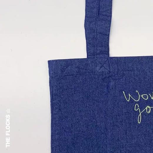 THE FLOCKS 环保购物包单肩布袋包女牛仔蓝 GZ1901001a 商品图4