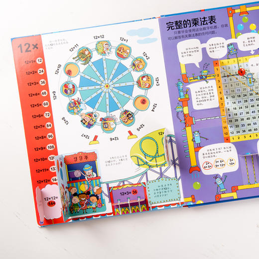 尤斯伯恩看里面·揭秘乘法表 See Inside揭秘系列图书，120多张翻页，揭秘乘法表中的规律，在互动翻翻中帮助孩子巧记乘法表 商品图6