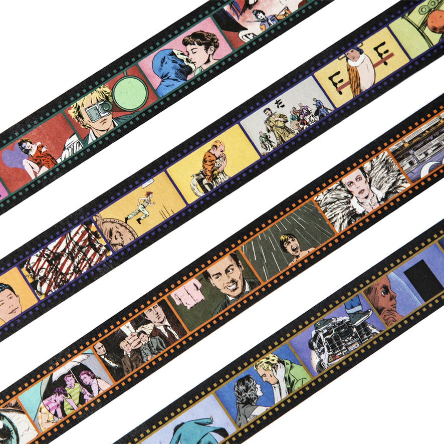 飞地电影胶带 创意复古原创文艺电影胶带手账素材