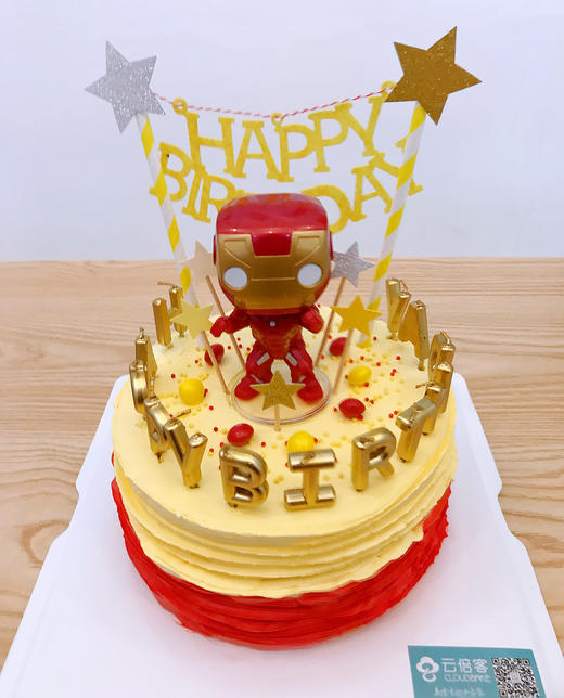 【钢铁侠蛋糕】 商品图0