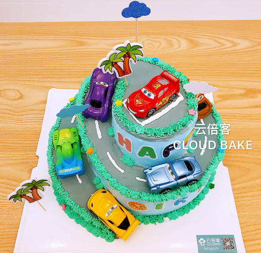【汽车总动员场景蛋糕】10+4寸 商品图3