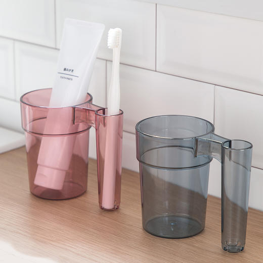 【茶花】多款式简约带手柄漱口杯 商品图1