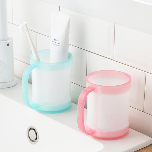 【茶花】多款式简约带手柄漱口杯 商品图3