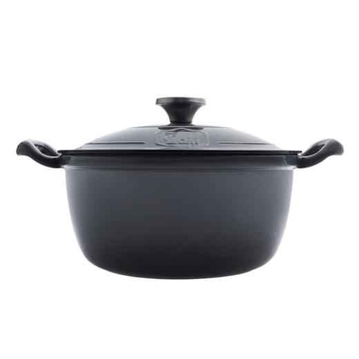 铸味 |  24cm-25cm铸铁锅珐琅双耳长柄汤锅  大耳朵珐琅汤锅家用加厚生铁锅双耳焖烧炖锅磁炉 商品图1