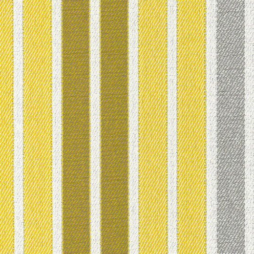 15260301/302.201 爱仕沃玛（axroma）斑马条-柠檬黄Parker Stripe Citron大提花装饰面料适用于室内、户外和酒店工程 商品图0