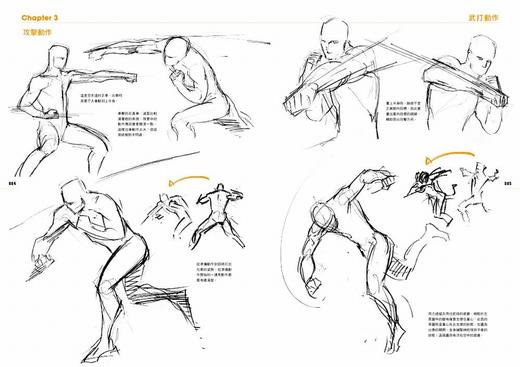 【中商原版】 动画师羽山淳一的人体动态速写 港台原版 枫书坊出版 绘画方法 漫画技法 商品图2
