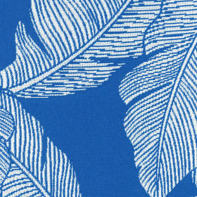 15260602/504.202 爱仕沃玛（axroma）芭蕉叶-天空蓝Nightingale Azure大提花装饰面料适用于室内、户外和酒店工程