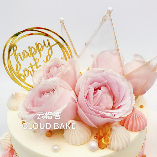 小仙女蛋糕皇冠是糖哦