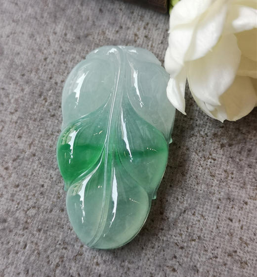 冰糯飘翠翡翠树叶